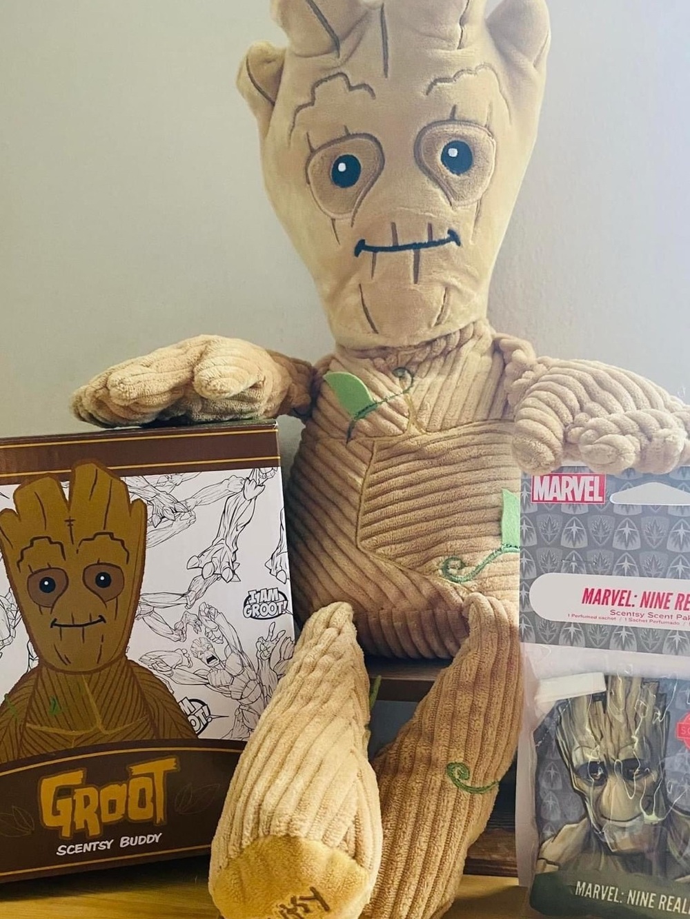 Scentsy Groot Plush Buddy with scent pak
